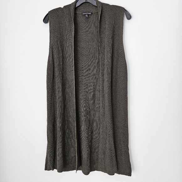 Long Summer Weight Vest EILEEN FISHER Long-length Light-weight